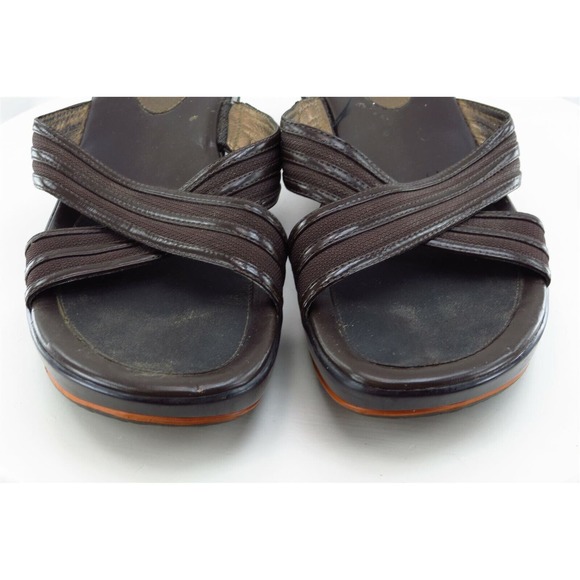 Cole‎ Haan Sz 9 B Black Slide Leather Women Sandals - Picture 2 of 7
